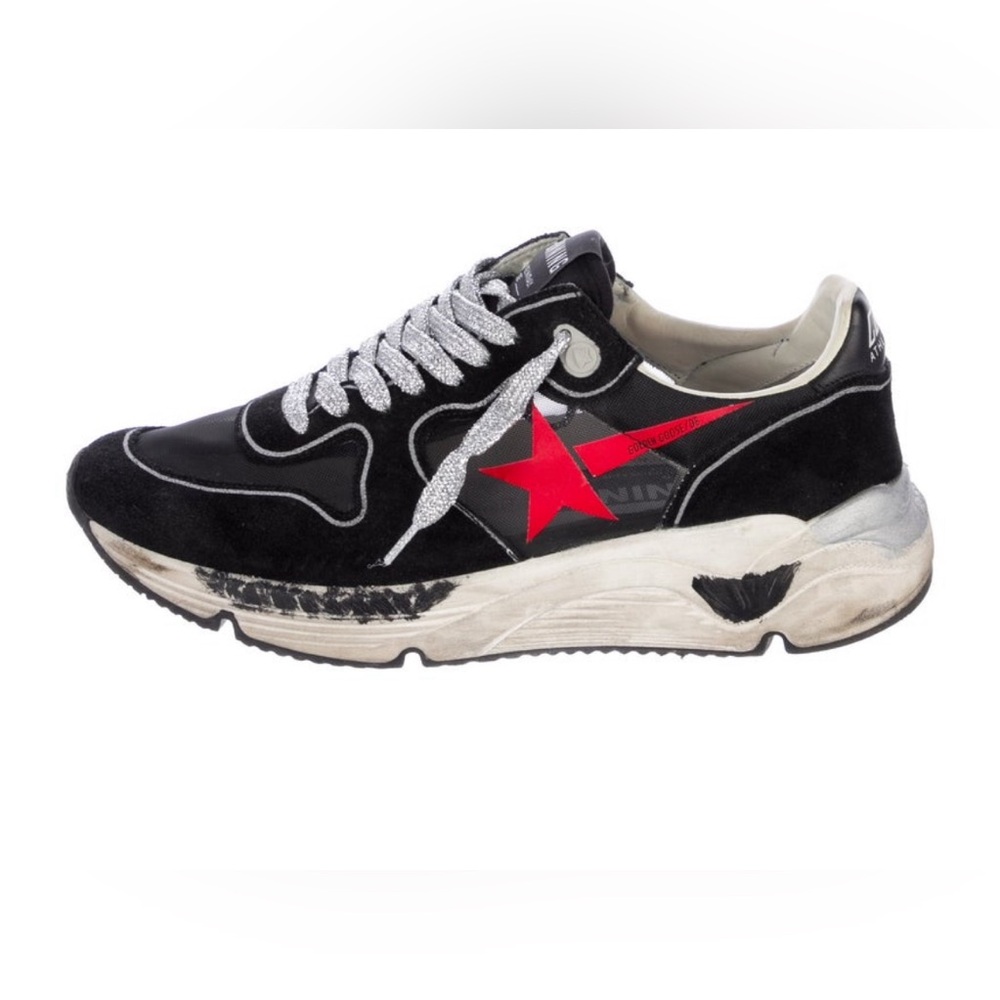 Golden Goose, men’s mesh distressed running sneaker